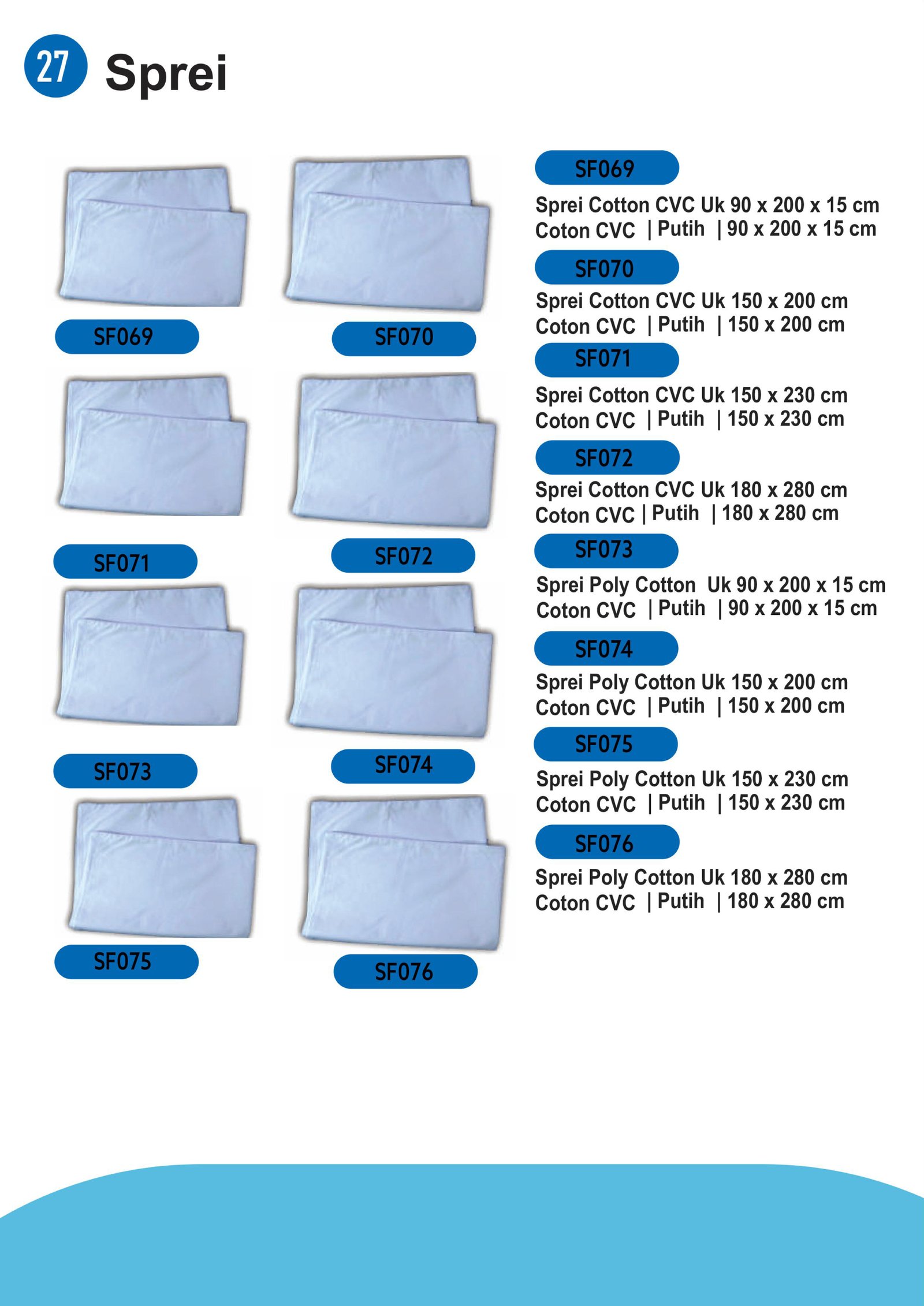 Sprei Cotton CVC